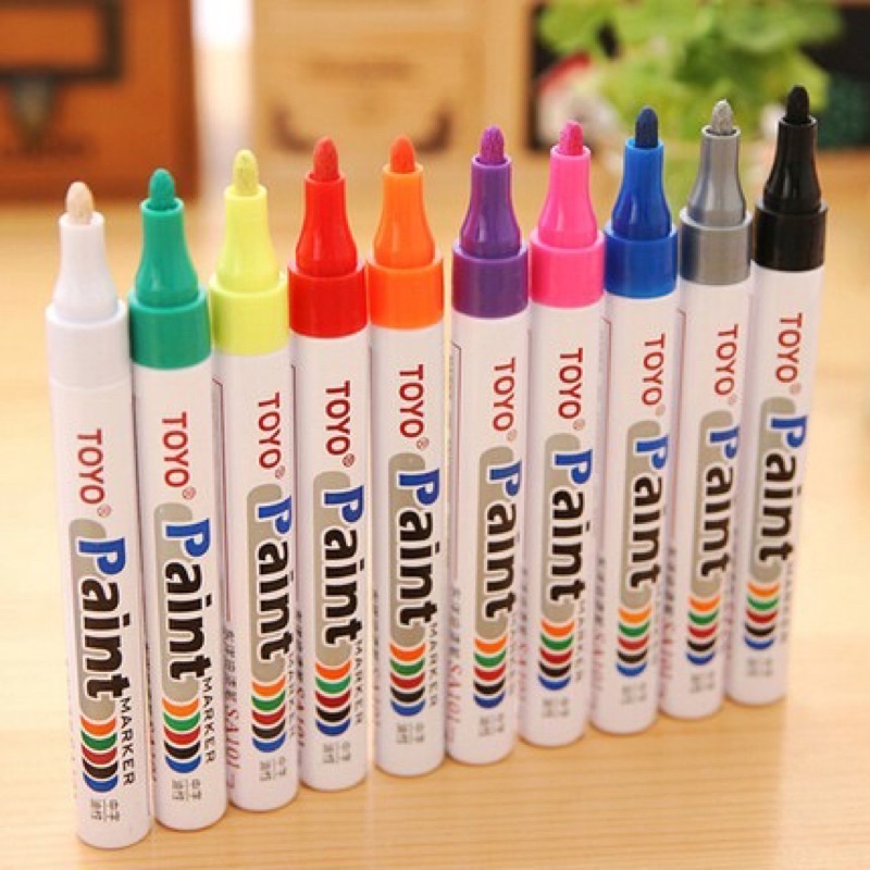 เครื่องหมายยาง TOYO / VAUTO ดั้งเดิม 100% | สีโตโยนําเข้าถาวร MARKER 3n6