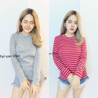 เสื้อแขนยาวคอกลม💗cottonเนื้อผ้านุ่มมาก