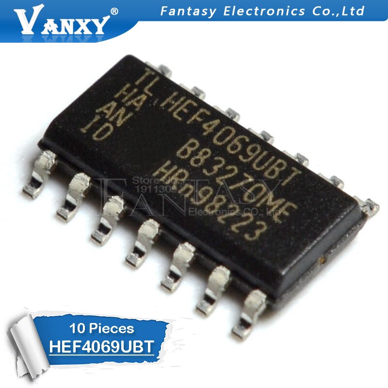 10PCS HEF4069UBT SOP14 HEF4069 SOP HCF4069 SMD CD4069UBM SOP-14 HEF4069BT new and original IC