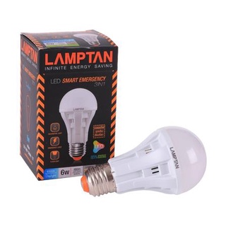 [พร้อมส่ง] HomeDoDee หลอด LED LAMPTAN SMART EMERGENCY 6 วัตต์ E27 DAYLIGHT หลอดไฟ LED