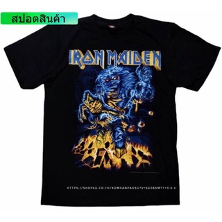 ◑เสื้อวง Iron Maiden เสื้อยืด เสื้อวงร็อค Iron MaidenS-5XL