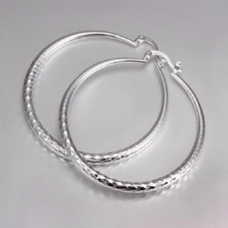 ต่างหูสำหรับสุภาพสตรี แบบห่วงEarrings-S35-STEEL-Silver