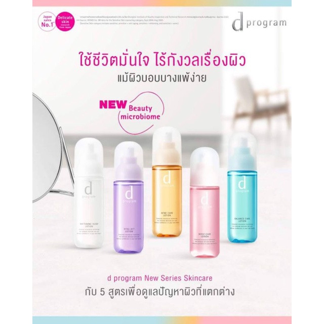 🔥โละอ่านรายละเอียดก่อนซื้อ🔥 d Program Microbiome Beauty Lotion / Emulsion Acne / Moist / Balance / V