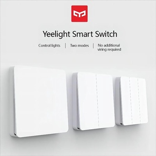 Yeelight Slisaon สวิตช์ไฟติดผนัง 250V 16A 1 2 3 ปุ่มกด รองรับโคมไฟอัจฉริยะ และไฟปกติ