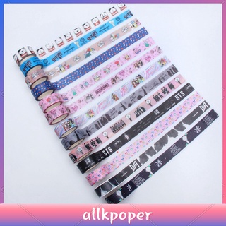 เทปกาวสติ๊กเกอร์ kpop bt 21 washi tape diy