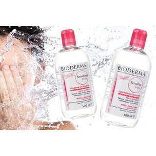 500ml ของแท้ 100 % หมดอายุ 02/2025 Bioderma Sensibio H2O ผลิตภัณฑ์ทำความสะอาดใบหน้า ล้างเครื่องสำอาง 500ml.