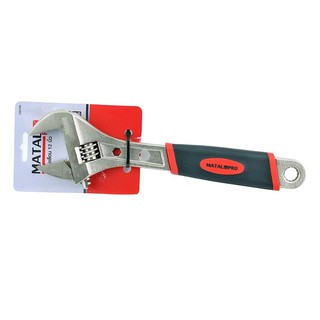 wrench MATALL PRO ADJUSTABLE WRENCH 12" Hand tools Hardware hand tools ประแจ ประแจเลื่อน MATALL PRO 12 นิ้ว สีดำ-แดง เคร