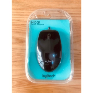 Logitech M100r Optical USB Mouse โลจิเทค เมาส์แบบมีสาย ใช้ง่ายต่อเข้า USB แล้วใช้งานได้ทันที M100r รับประกัน 1 ปี