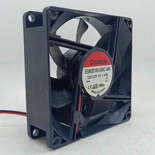 80mm 12V Case Fans For Sunon EE80251B2-000C-A99 8cm 8025 80x80x25mm Dual Ball 1.4W 2wire Case Cooling Fan