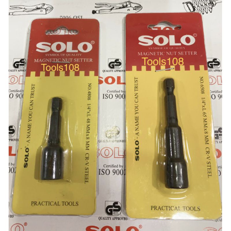 บล็อกปลายสว่านหรือบล็อกSOLO ขันน็อตหลังคาหัวแม่เหล็ก ของแท้100%