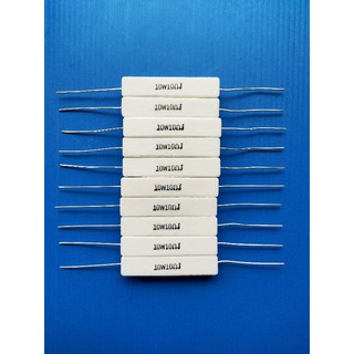 R กระเบื้อง 10 W 10 Ohm ตัวต้านทาน (แพ็ค 10 ตัว ) ราคา 320