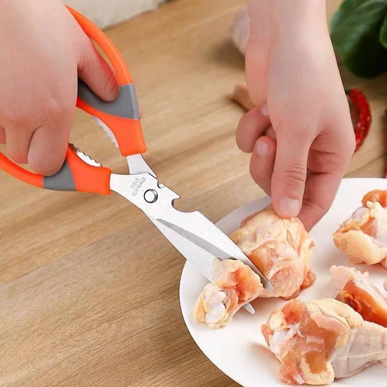 กรรไกรทำอาหาร กรรไกรทำครัว กรรไกรสแตนเลส #C075