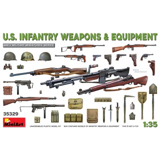 โมเดลประกอบ MiniArt 1/35 MI35329 U.S. Infantry Weapons &amp; Equipment