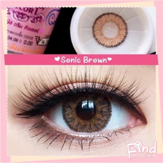 Sonic Brown (1)(2) บิ๊กอาย สีน้ำตาล น้ำตาล ขอบฟุ้ง สวยเซ็กซี่ ใส่สวย เซ็กซี่ DreamColor1 Bigeyes คอนแทคเลนส์