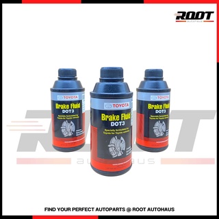 น้ำมันเบรคโตโยต้าแท้ Toyota Brake fluid DOT3 ขนาด 354 ml ราคาต่อ1ขวด