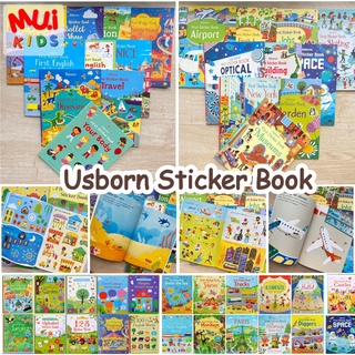 Muikids หนังสือสติ๊กเกอร์ สมุดสติ๊กเกอร์ Usborn มี 40 แบบ ให้เลือก พร้อมส่ง