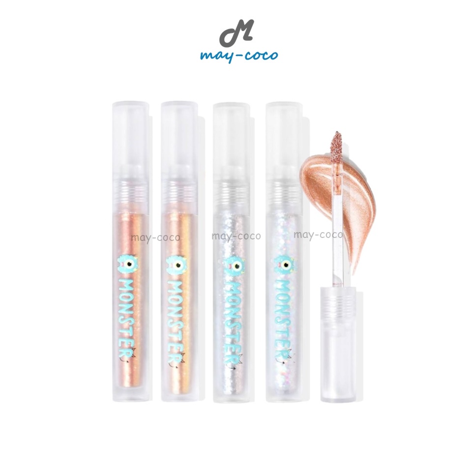 ถูก/แท้/มีไลฟ์ (มีสีใหม่) อายแชโดว์ Nee Cara Monster Liquid Eyeshadow ลิควิดอายแชโดว์ กลิตเตอร์ ชิมเมอร์ ตาวิ้ง เกาหลี