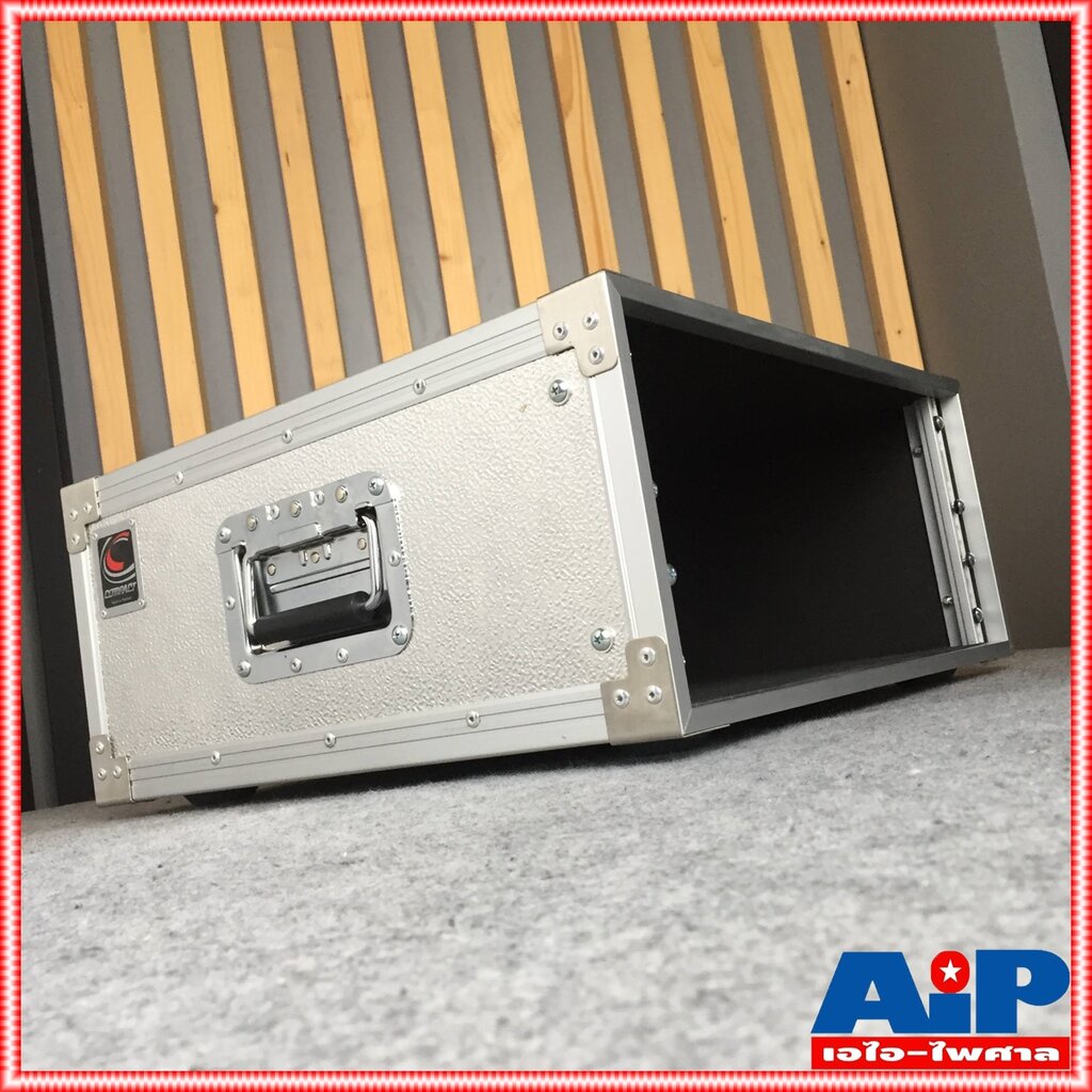 COMPACT EM-4 RACK สีเงิน เปลือยหน้า-หลัง (ไม่มีฝาปิด) ลึก19นิ้ว คอมแพ็ค ...