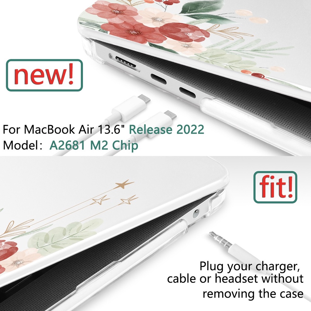 4in1 เคสโทรศัพท์มือถือแบบใส สําหรับ Macbook Pro Air M2 A2681 A2338 M1 2020 Air13 A2337 A2179 A1932 A1466 2012-2017 Pro13 14 16 M1 2021 A2442 A2485 A1708 A2159 A1989 A1706 #6