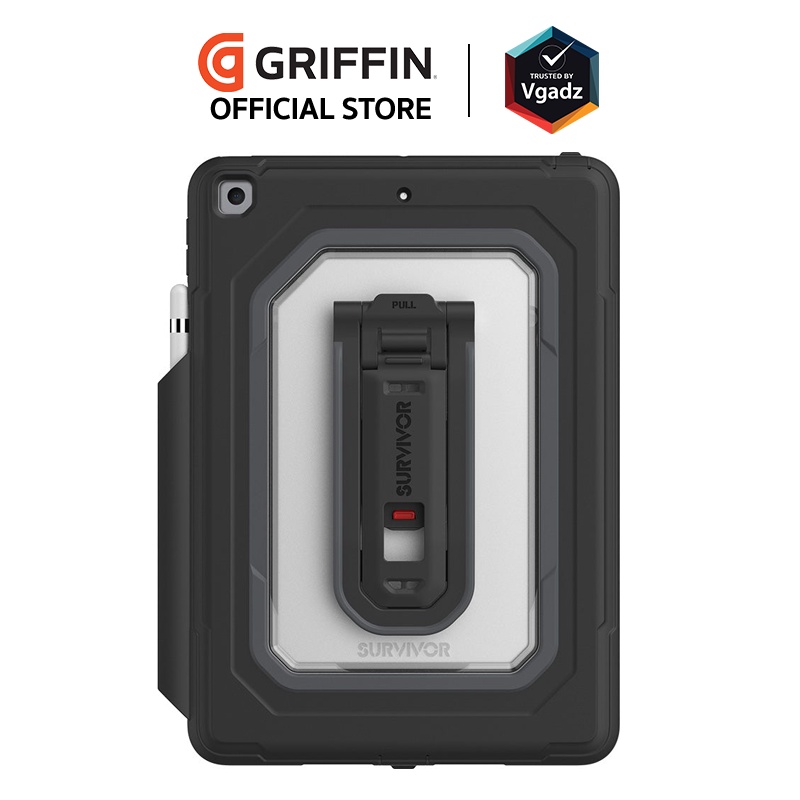 Griffin รุ่น Survivior All-Terrain - เคสสำหรับ iPad 10.2 (7th/8th/9th Gen) - สี Black เคส