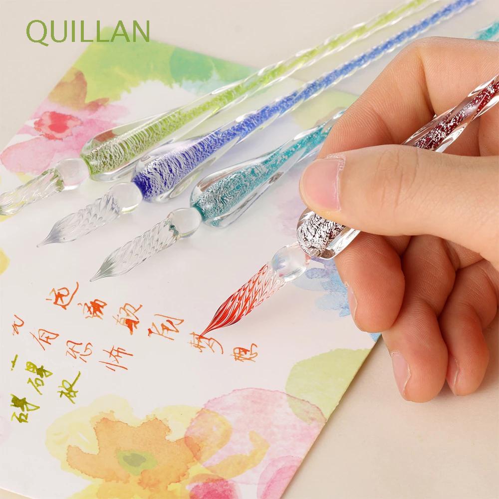 QUILLAN Handmade Glass Dip Pen Painting Pen Signature Pen Fountain Pens