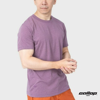 GALLOP : Mens Wear เสื้อยืดคอกลม ผ้าทอพิเศษ ECO Tees (Round-necked) รุ่น GT9141 สี Purple sweet potato - มันม่วง