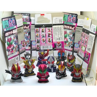 [ของแท้มือ 2 ตั้งโชว์ในตู้] Bandai Masked Kamen Rider Kids ชุดรวมไอ้มดแดงยุค Heisei Shokugan (ครบชุดมีให้ทั้งหมด 10 ตัว)