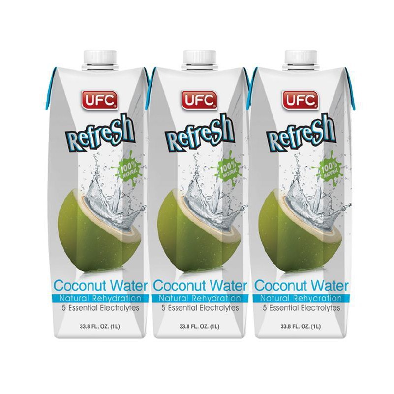 UFC ยูเอฟซี รีเฟรช น้ำมะพร้าว100% ขนาด 1000ml 1L Coconut Jouice Refresh