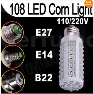 หลอดไฟ Led 108 ดวง 7W 450Lm 220V E14 แสงสีขาวบริสุทธิ์ ประหยัดพลังงาน