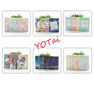 YOTAI กล่องหลากสีสัน กระดาษซับมัน 50 แผ่น กระดาษซับหน้ามัน ดูดซับความมันส่วนเกินได้ดี แผ่นกระดาษซับมัน ราคาถูก