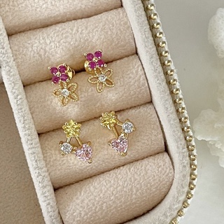 ต่างหู brass+14k Doria, Vondel earrings