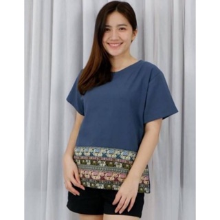 No.9123 เสื้อผ้าฝ้ายพื้นเมือง รอบอกถึง 40”