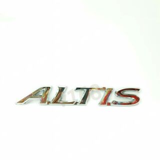 โลโก้คำว่า ALTISสีชุบโครเมี่ยมใช้สำหรับรถ Toyota Altis