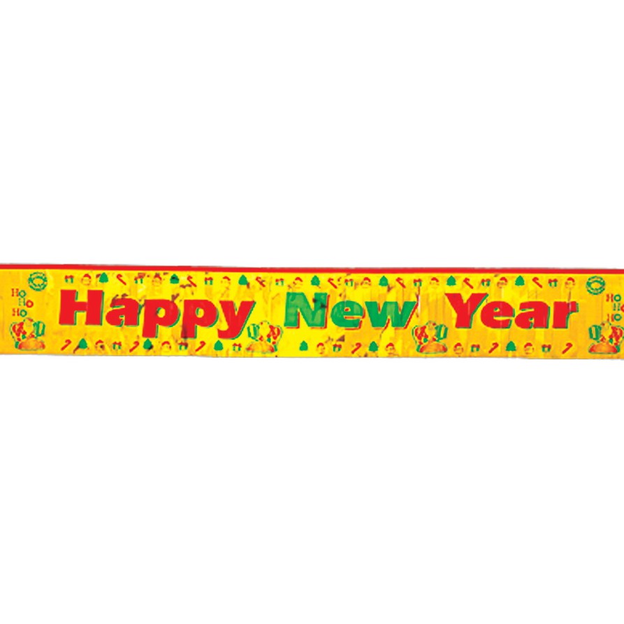 ป้ายตกแต่งประดับปีใหม่ ป้าย Happy New Year (4902-01) ราคาโรงงาน ราคาส่ง ราคาสำเพ็ง