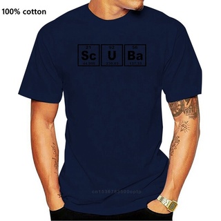 [100% Cotton] ขายดี เสื้อยืดแขนสั้น พิมพ์ลาย Scuba Divers Periodic Elements สําหรับผู้ชาย BBnjod08LPddib65