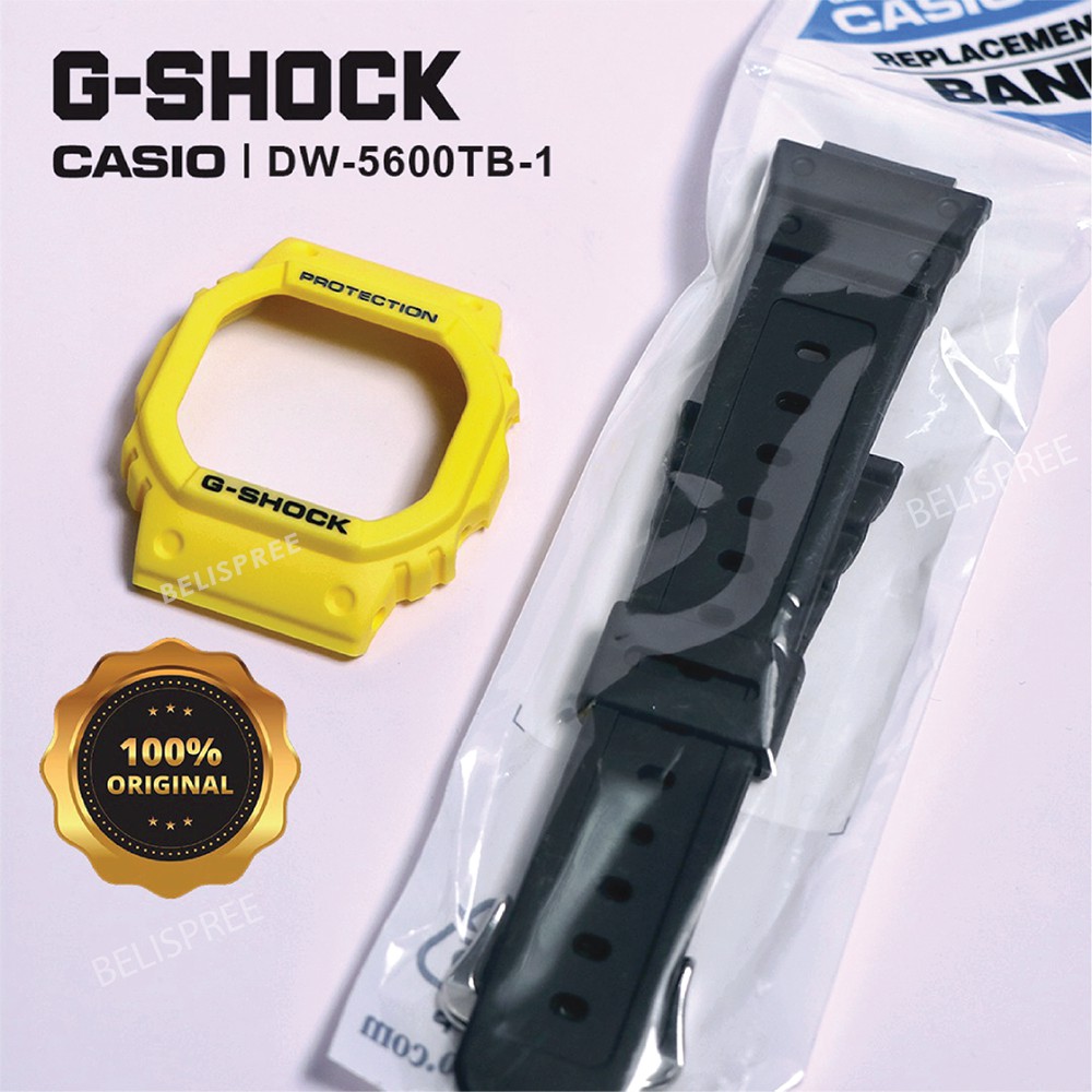 คาสิโอ G-SHOCK DW-5600 l DW-5600TB-1 l DW-5600TB1 และกรอบ *จํากัด