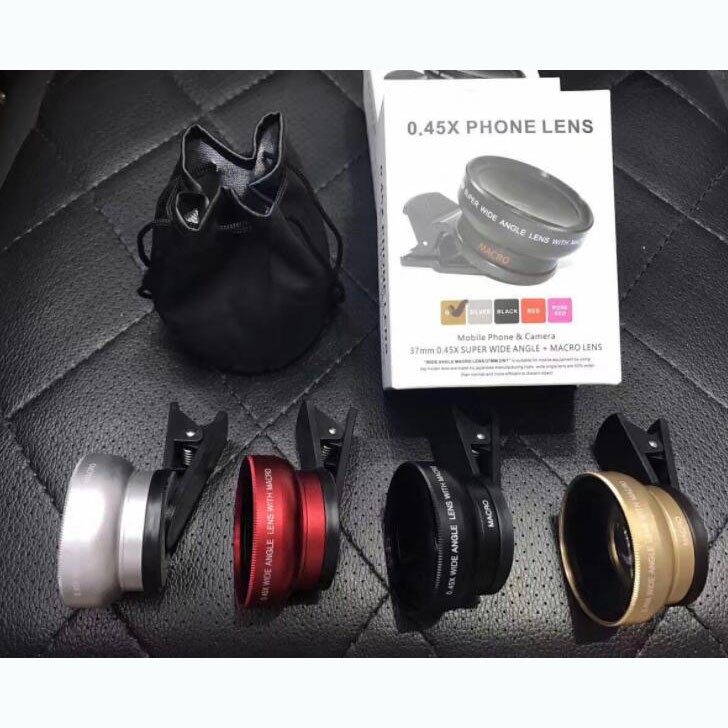 Apexel Super Wide Angle Lens 0.45x Macro 12.5x สําหรับสมาร์ทโฟน