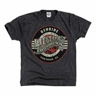 เสื้อยืด พิมพ์ลาย WEST COAST CHOPPERS สีเทา สําหรับผู้ชาย สินค้าใหม่ และในสต็อก