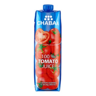 ชบาน้ำมะเขือเทศ 100เปอร์เซ็น 1000 ml.Chabaa tomato juice 100 percent 1000 ml.น้ำผลไม้พร้อมดื่ม