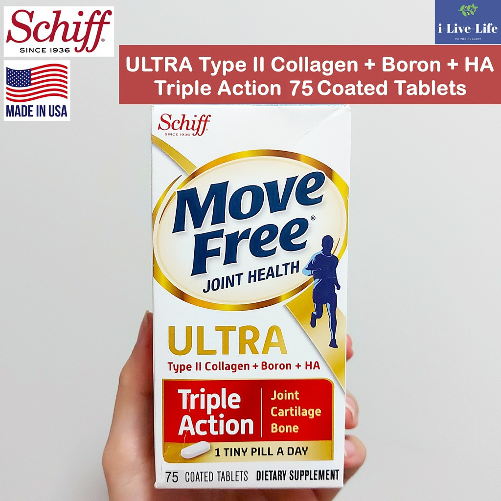 อาหารเสริมข้อต่อและกระดูก Move Free Ultra 75 Coated Tablets - Schiff