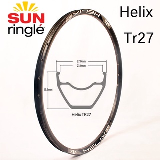 Sunringle Sun Rim Helix Tr27 26 27.5 29Er Pollici ท่อไอเสียสําหรับตกแต่งภูเขา