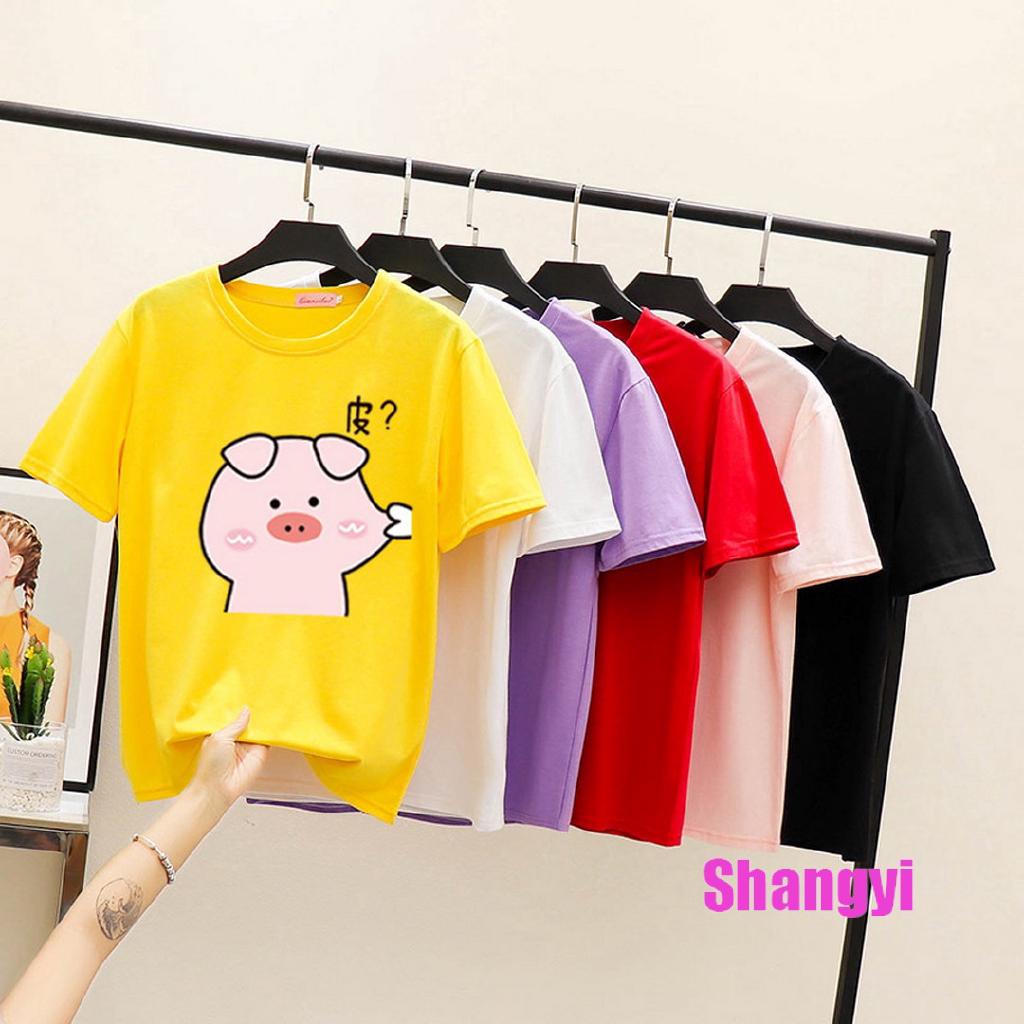 [Sales] เสื้อยืดแฟชั่นผู้หญิง แขนสั้น ผ้าเนื้อดี ลายสวยเก๋มาก รุ่น