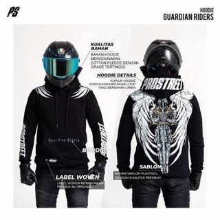 Prostreet GUARDIAN BARONG HALLOWEEN GARUDA BLOOD FLOWER SAMURAI WOLF EDITION เสื้อแจ็กเก็ต กันหนาว มีฮู้ด ขี่กลางคืน