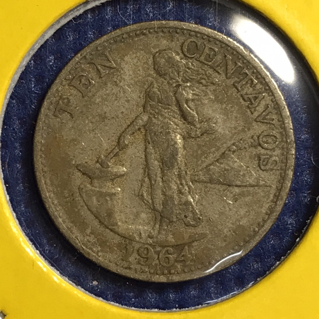 No.14468 ปี1964 ฟิลิปปินส์ 10 CENTAVOS เหรียญเก่า เหรียญต่างประเทศ เหรียญสะสม เหรียญหายาก ราคาถูก