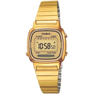 Casio นาฬิกา Digital Classic - รุ่น LA-670WGA-9 สีทอง/หน้าปัดทอง