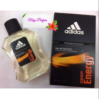 Adidas Deep Energy Edt 100 ml. ( กล่องขาย ไม่ซีล )