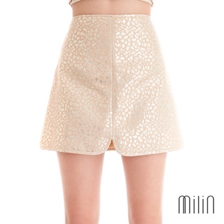 [MILIN] Elm Skirt High waisted brocade skirt กระโปรงทรงเอวสูง