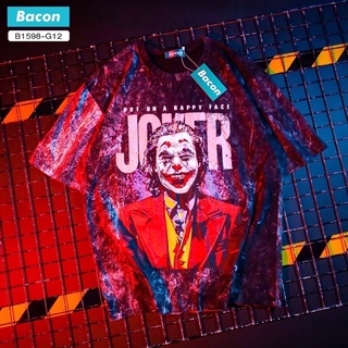 เสื้อยืดผ้าฟอก ป้ายBacon Oversize งานผ้า Cotton 100% ชาย-หญิง