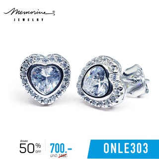 Memorine Jewelry ต่างหูเงินแท้ 925 ฝังเพชรสวิส (CZ) : ONLE303