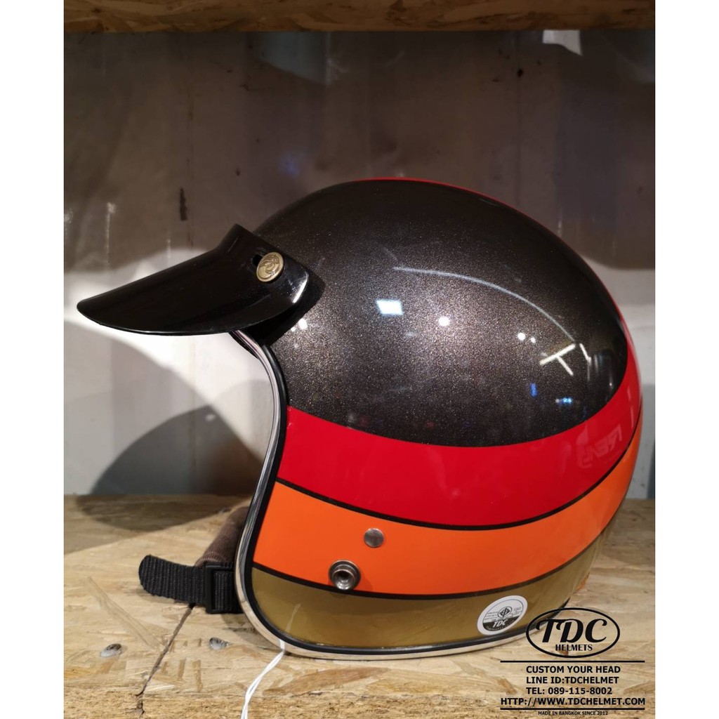 TDC helmet LUNA หมวกกันน็อคเปิดหน้า คลาสสิค ถอดซัก เลือกไซส์ได้